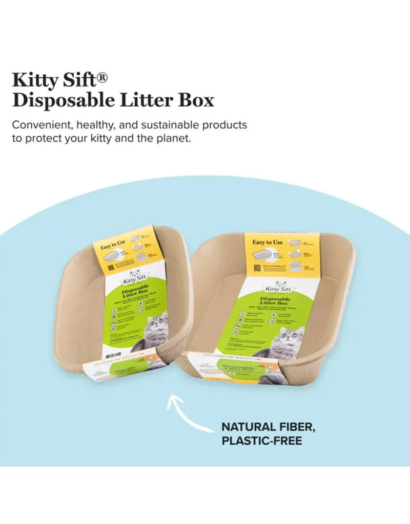 Worldwise Kitty Sift Disposable Cat Litter Box 3-Pk