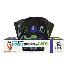 Metro Paws Metro Paws Cat Litter Bag Purp 200Ct
