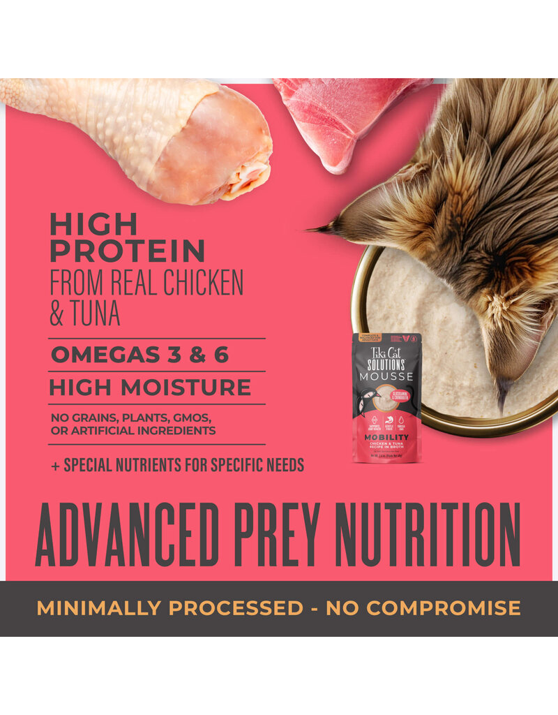 Tiki Pet Tiki Cat Solutions Mobility Mousse Chicken & Tuna 2.4 Oz pouch