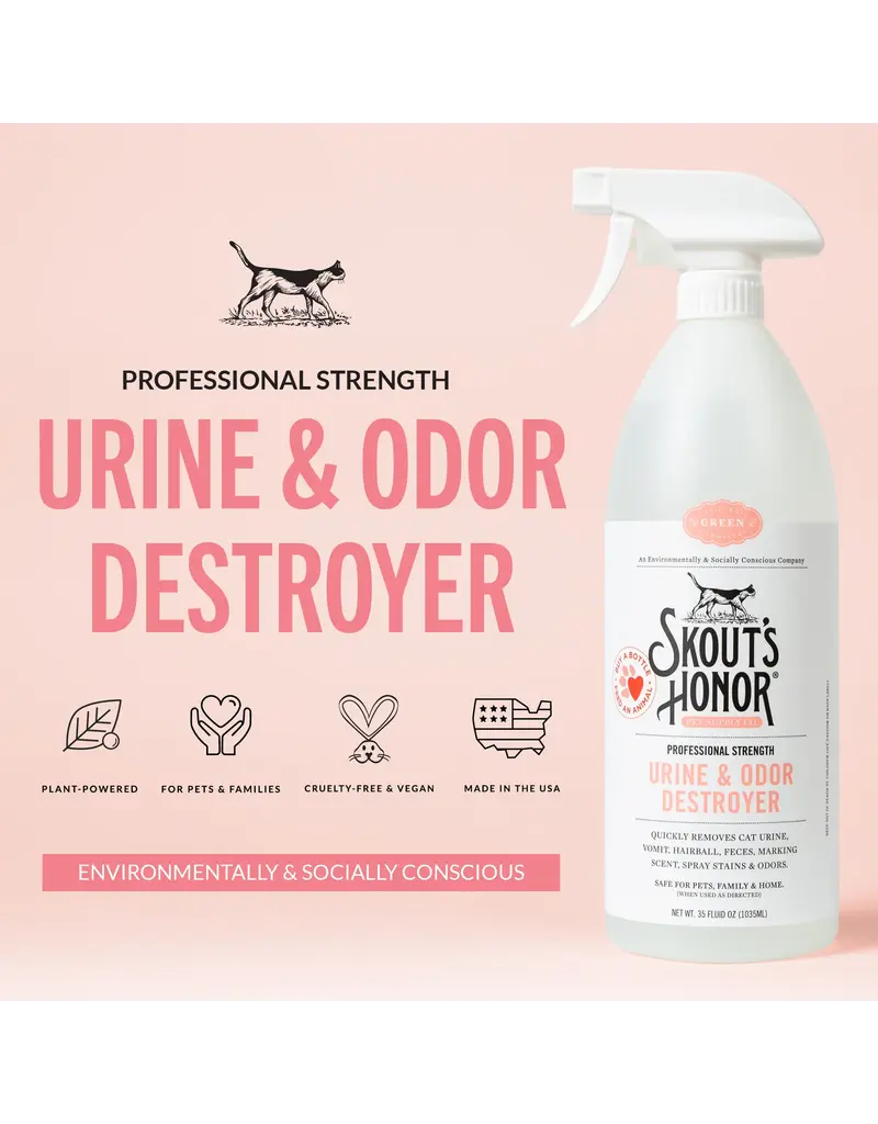 Skout's Honor Skouts Honor Urine & Odor Destroyer Cat Spray 35 Oz
