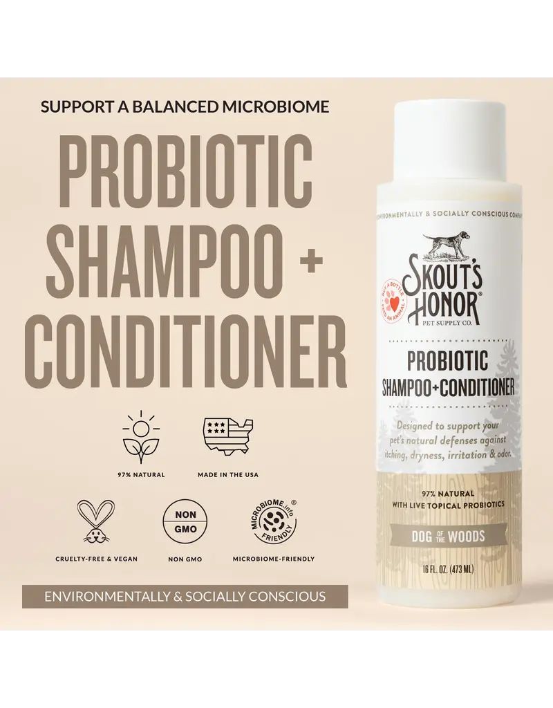 Skout's Honor Skouts Honor Shampoo & Conditioner Dog of the Woods 16 Oz