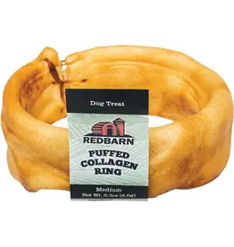Redbarn Redbarn Puffed Collagen Ring Dog Treat 3 In