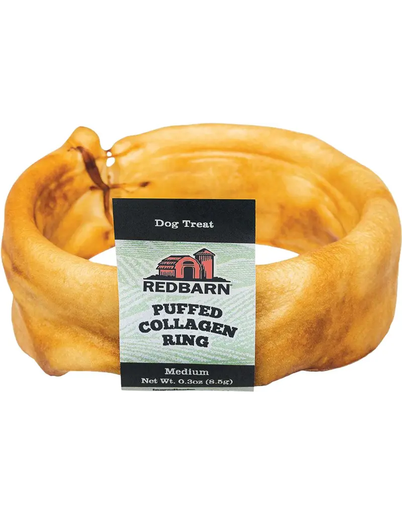 Redbarn Redbarn Puffed Collagen Ring Dog Treat 3 In