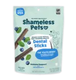Shameless Pet Shameless Pet Dog Dental Sticks Blueberry/Mint 7.2 Oz
