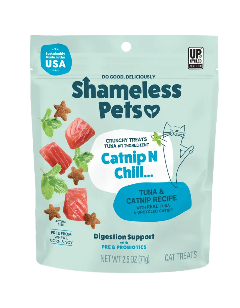 Shameless Pet Shameless Pet Catnip N Chill Tuna & Catnip Crunchy Cat Treats 2.5 Oz