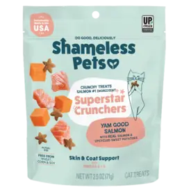 Shameless Pet Shameless Pet Catnip N Chill Yam Good Salmon Crunchy Cat Treats 2.5 Oz