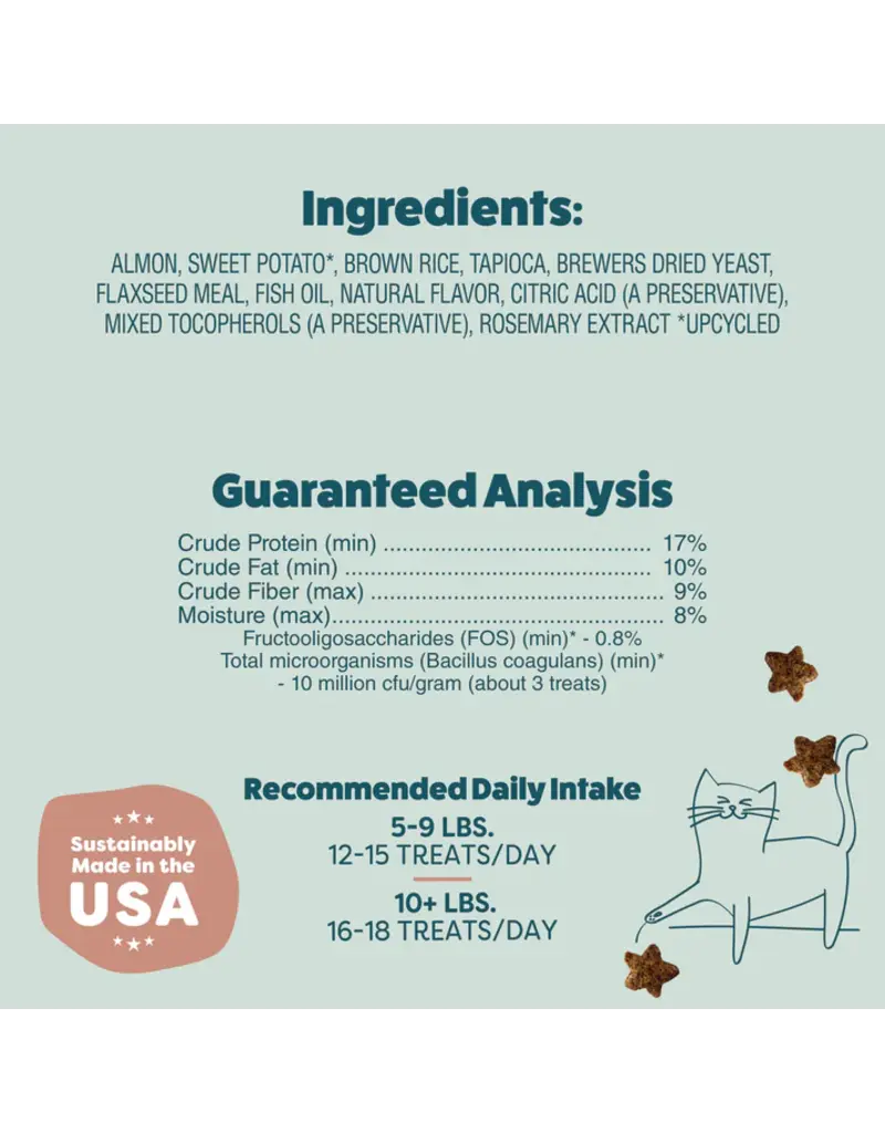 Shameless Pet Shameless Pet Catnip N Chill Yam Good Salmon Crunchy Cat Treats 2.5 Oz