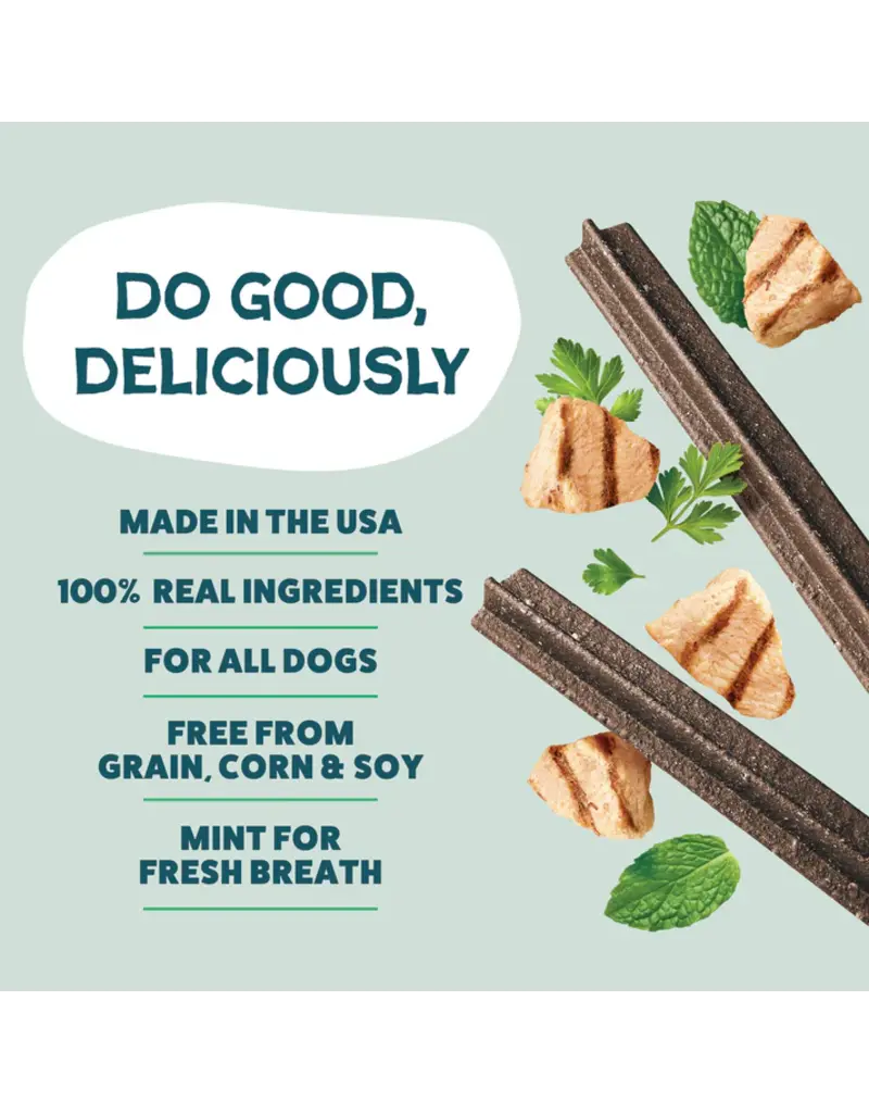 Shameless Pet Shameless Pet Dog Dental Sticks Chicken/Parsley 7.2 Oz