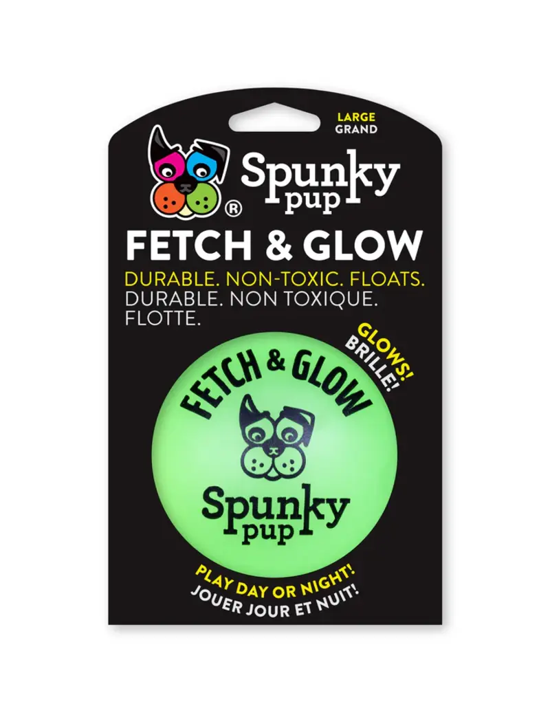 Spunky Pup Spunky Pup Fetch and Glow Ball Dog Toy Lg