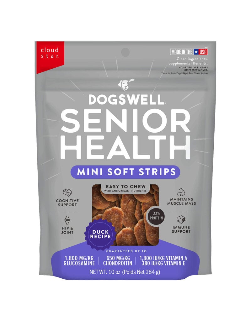 Dogswell Dogswell Senior Mini Soft Strips Duck Dog Treat