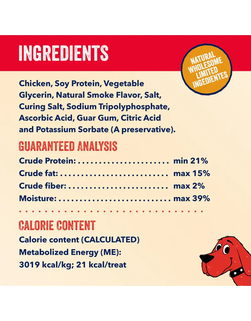 Clifford the Big Red Dog Clifford Soft and Chewy Meatballs Dog Treat Chicken 6 Oz