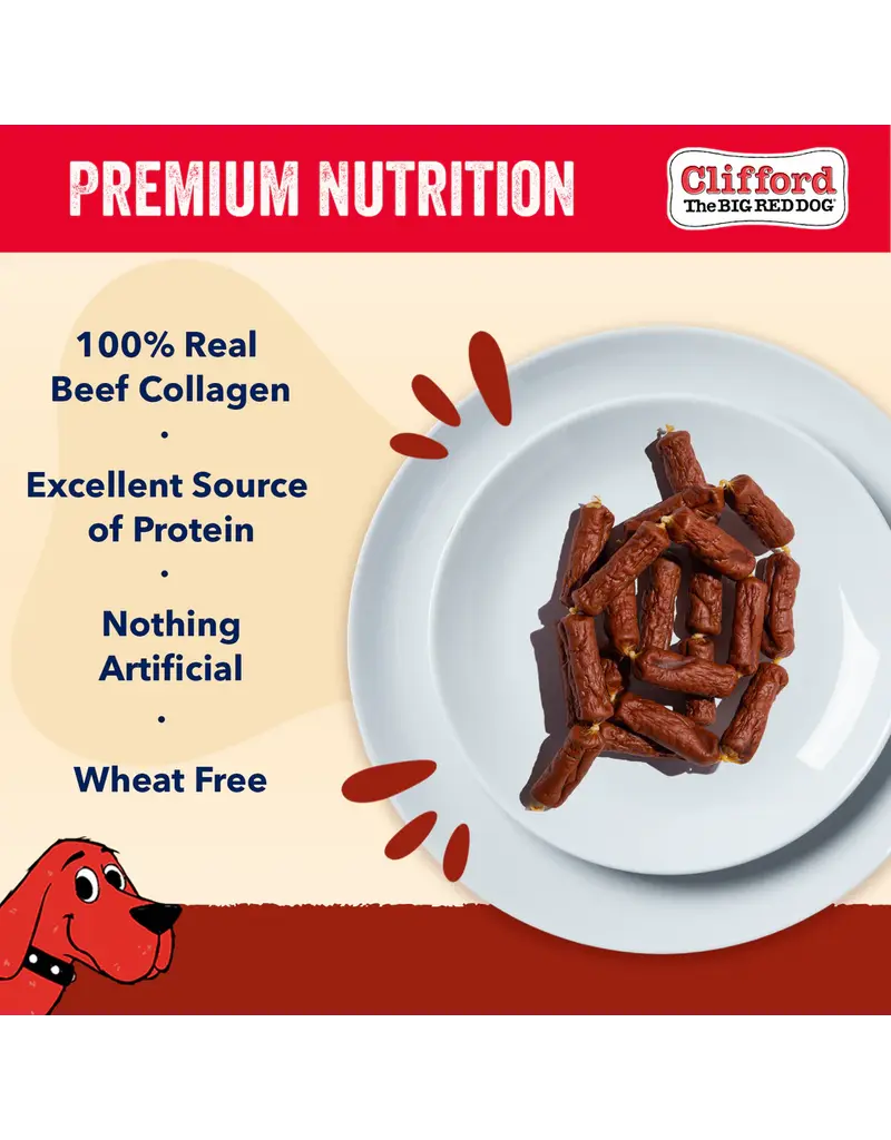 Clifford the Big Red Dog Clifford Soft and Chewy Mini Sausage Dog Treat Chicken 6 Oz