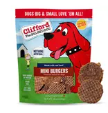 Clifford the Big Red Dog Clifford Soft and Chewy Mini Burgers Dog Treat Beef 6 Oz