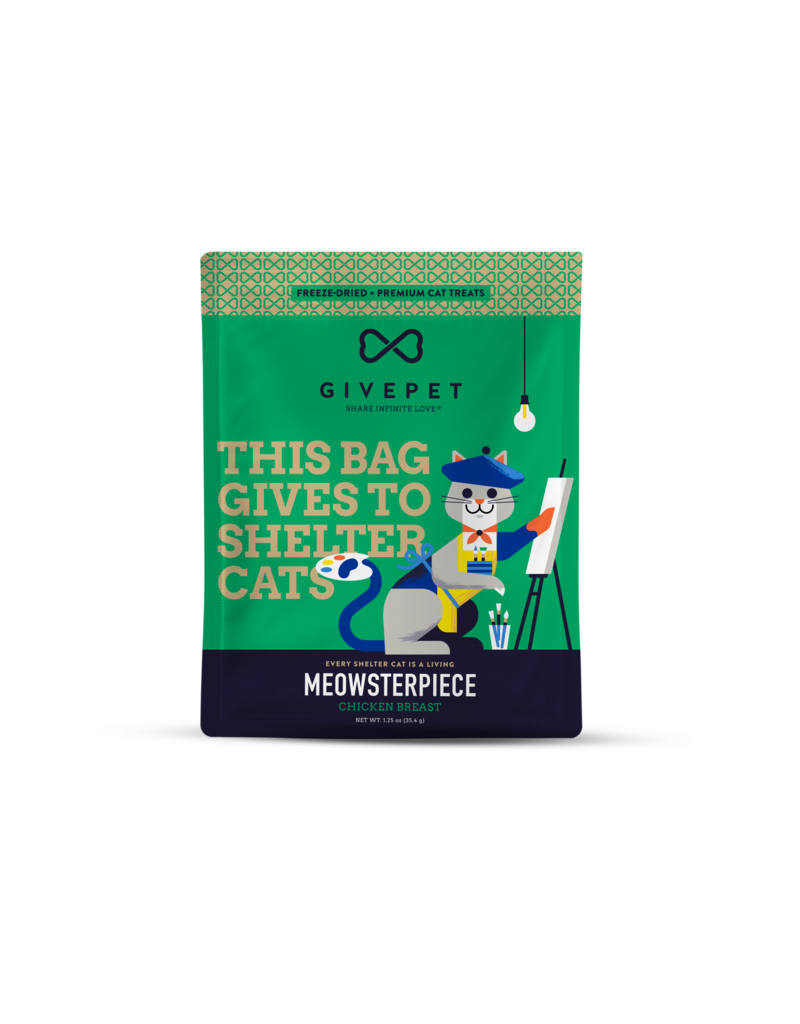 Give Pet GivePet Freeze Dried Meowsterpiece Cat Treats 1.25 Oz