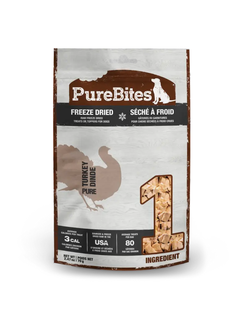 Purebites Purebites Freeze Dried Turkey Dog Treats 2.47 Oz