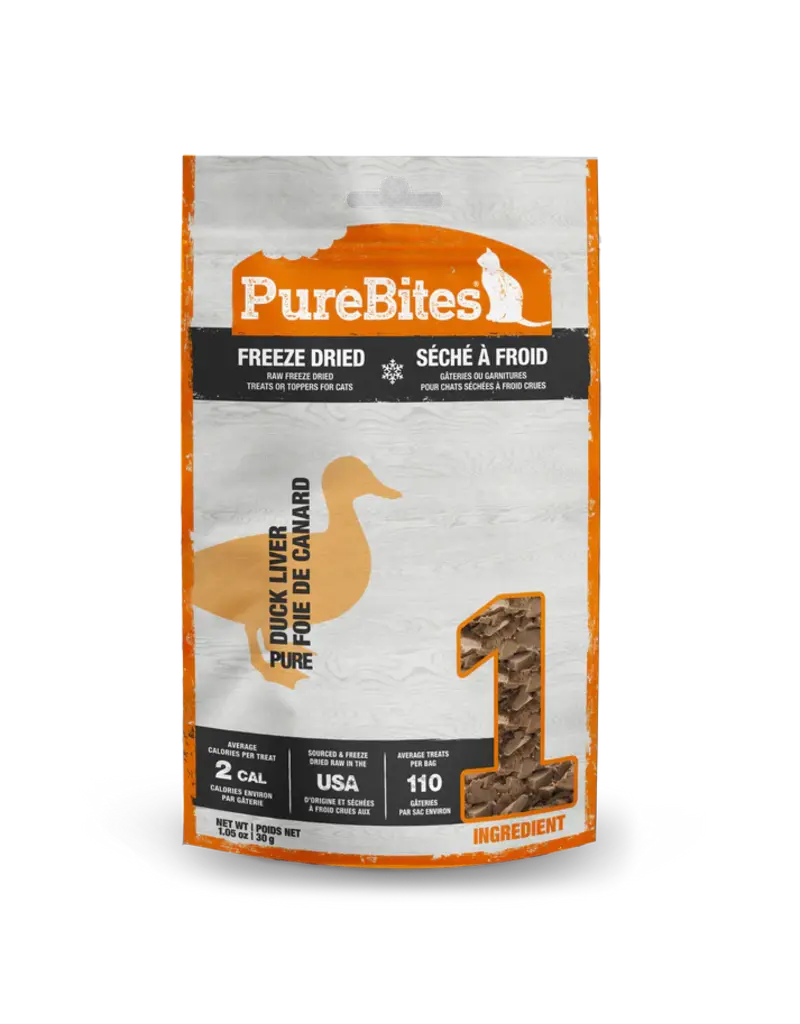 Purebites PureBites Freeze Dried Duck Liver Cat Treat 1.05oz