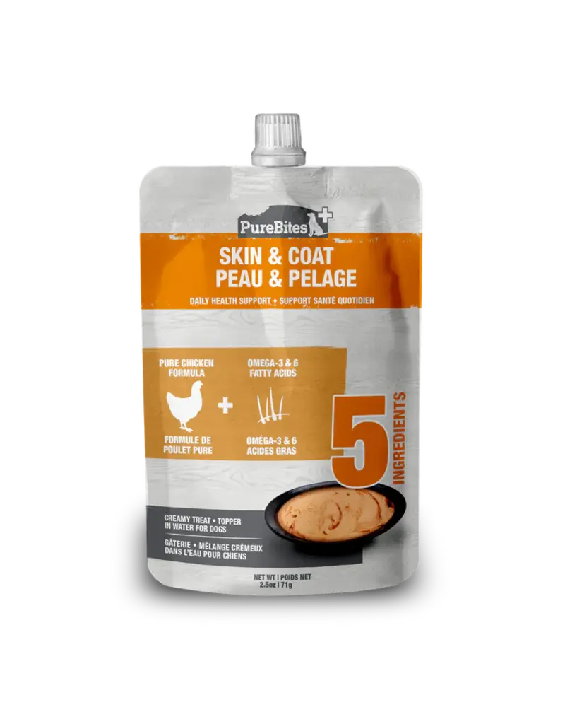 Purebites PureBites Squeezable Skin & Coat Support Dog Treat 2.5 Oz