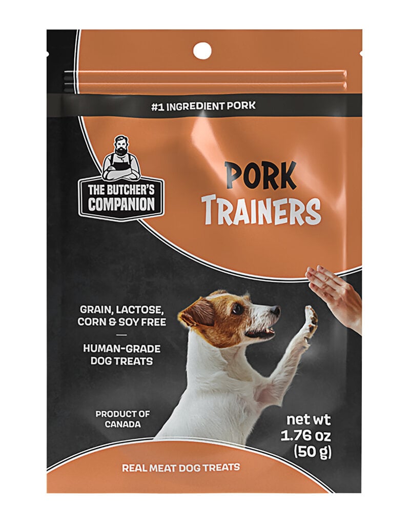 The Butchers Companion Butcher's Companion Pork Trainers Dog Treat 1.76 Oz