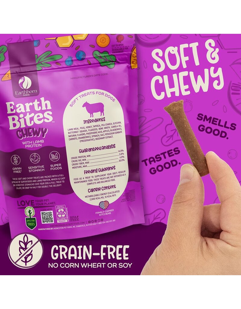 Earthborn Holistic Earthborn Earthbites Soft & Chewy Dog Treats Lamb 7 Oz