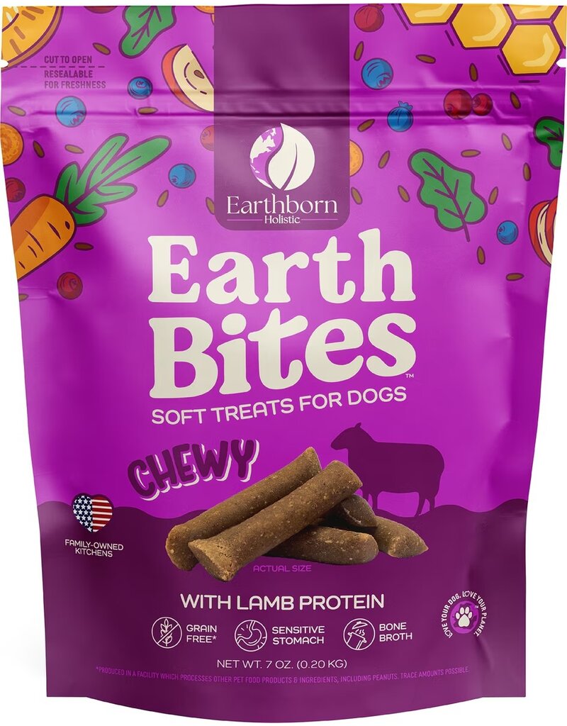 Earthborn Holistic Earthborn Earthbites Soft & Chewy Dog Treats Lamb 7 Oz