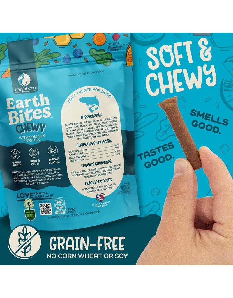 Earthborn Holistic Earthborn Earthbites Soft & Chewy Dog Treats Salmon 7 Oz