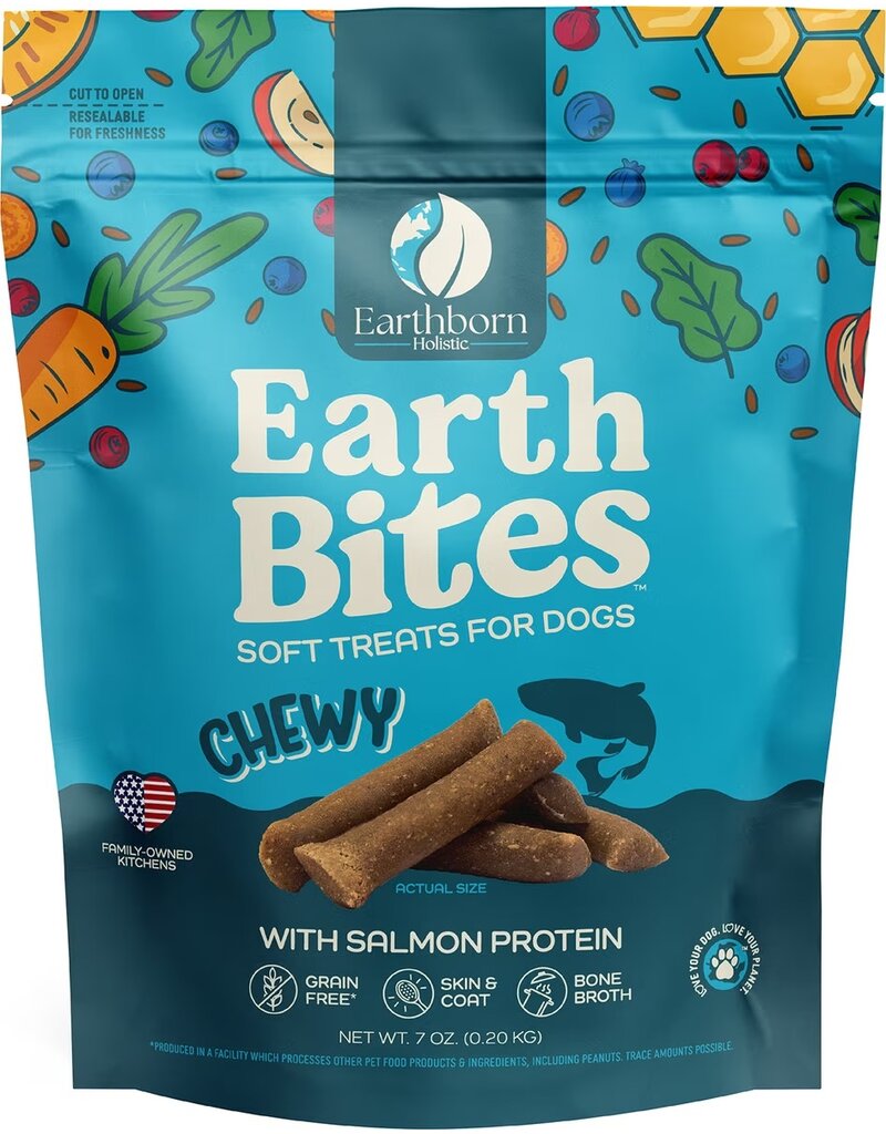Earthborn Holistic Earthborn Earthbites Soft & Chewy Dog Treats Salmon 7 Oz