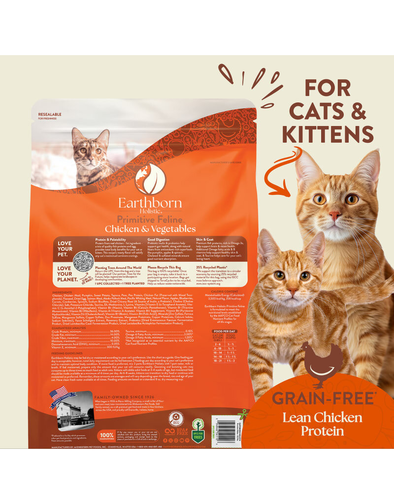 Earthborn Holistic Earthborn Holistic Primitive Feline Dry Cat Food 4LB