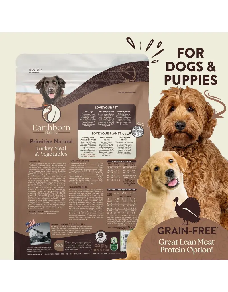 Earthborn Holistic Earthborn Primitive Natural Turkey Dry Dog Food