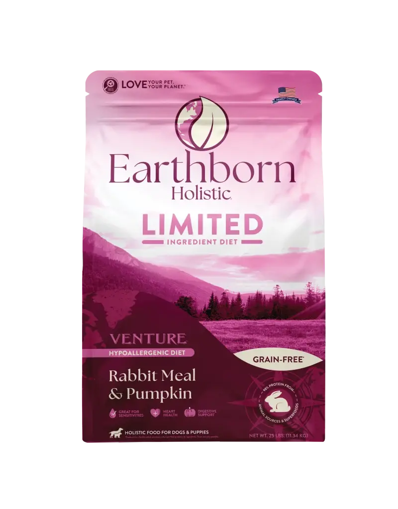 Earthborn Holistic Earthborn Venture Limited Ingredient Rabbit Meal And Pumpkin