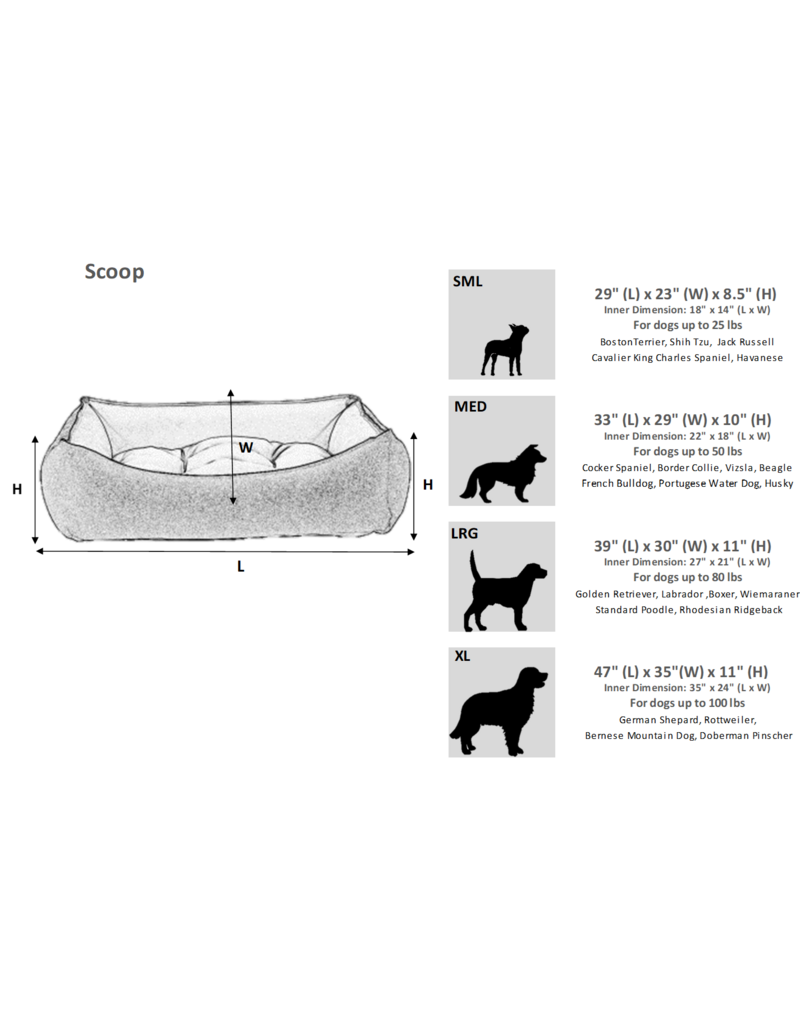 Bowsers Pet Products Bowsers Scoop Dog Bed
