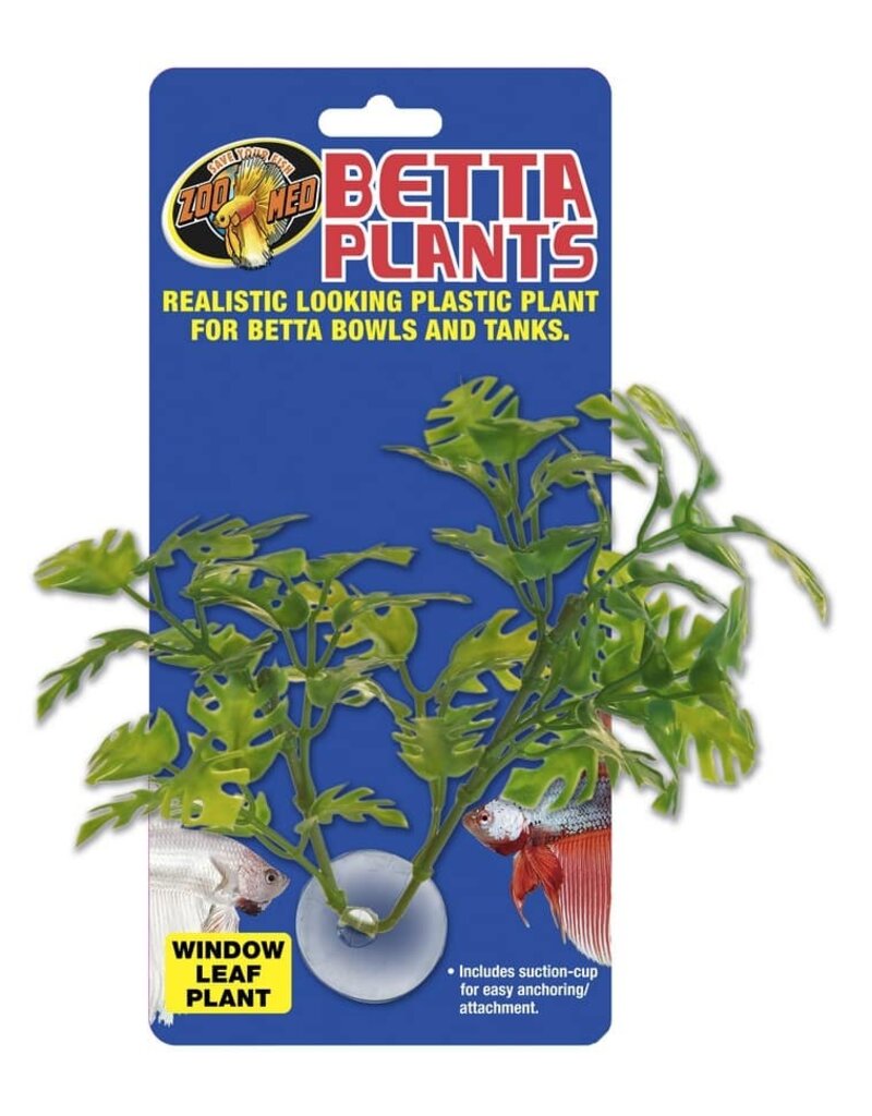 Zoo Med Zoo Med Betta Plants Window Leaf Plastic Plant Grn