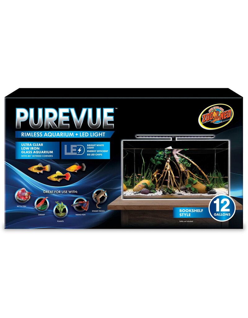 Zoo Med Zoo Med Purevue Rimless Aquarium & LED Light Kit