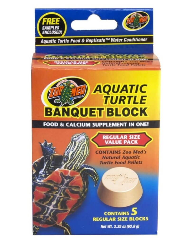 Zoo Med Zoo Med Aquatic Turtle Banquet Block Food & Supplement 5 Pk