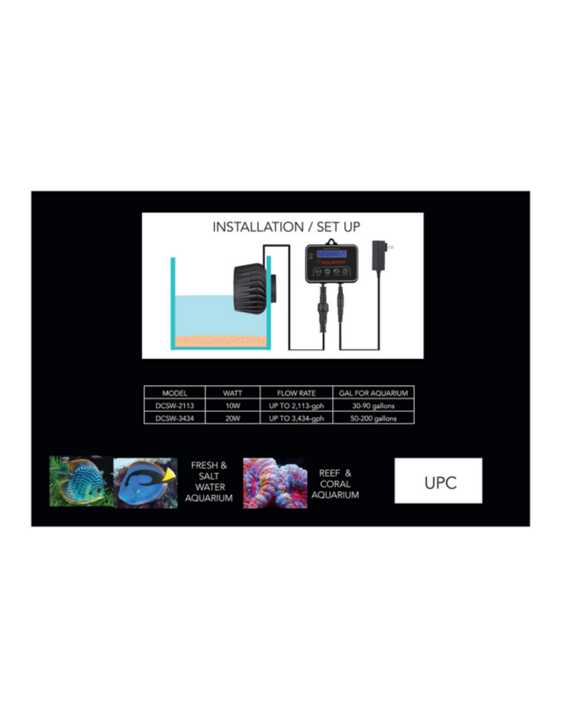 Aquatop Aquatop MaxFlow Slim DC Wavemaker with Controller