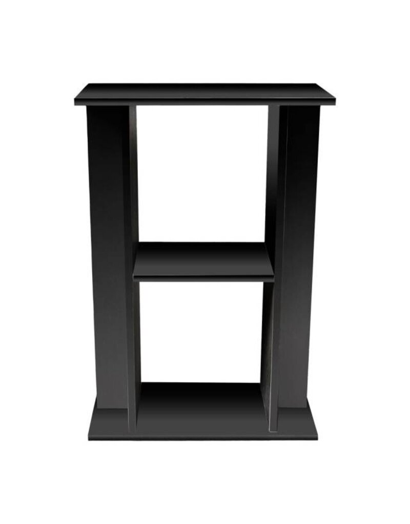 Aquatop Forza Premier Open Cabinet Aquarium Stand for Standard 10 and 20 Gal High Tanks, 21x10x30 Black