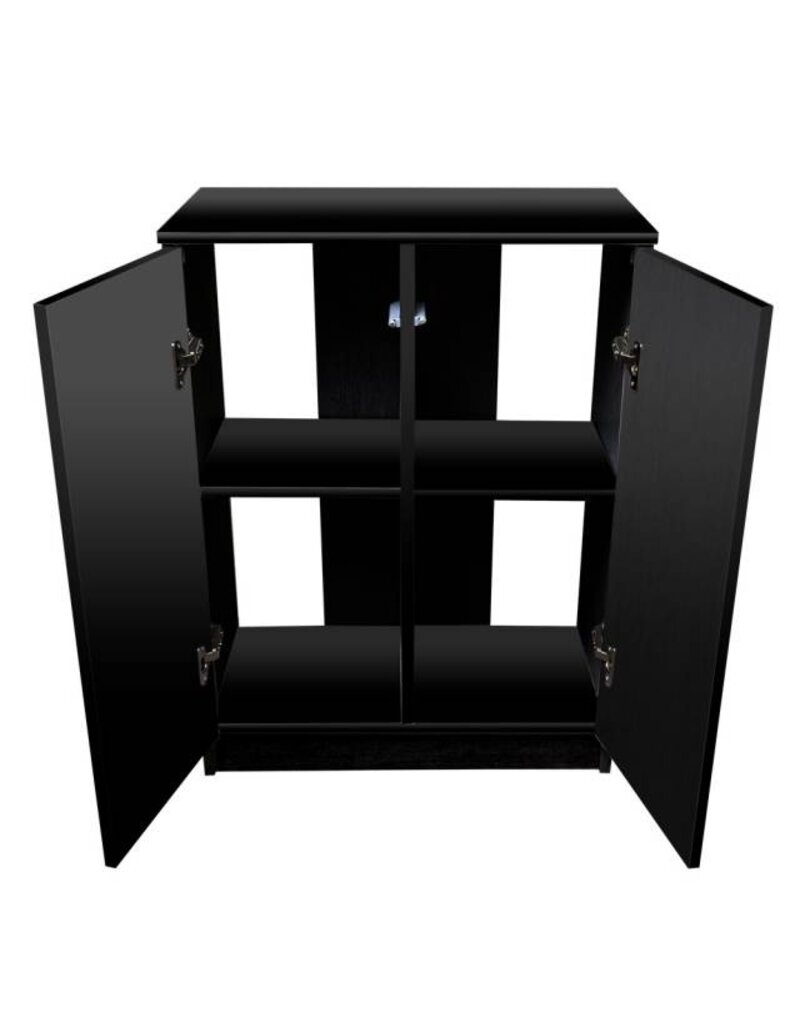 Aquatop Forza Premier 2 Door Cabinet Aquarium Stand for Standard 15 Gal & 20 High Gal Tanks, 24x13x31 Black