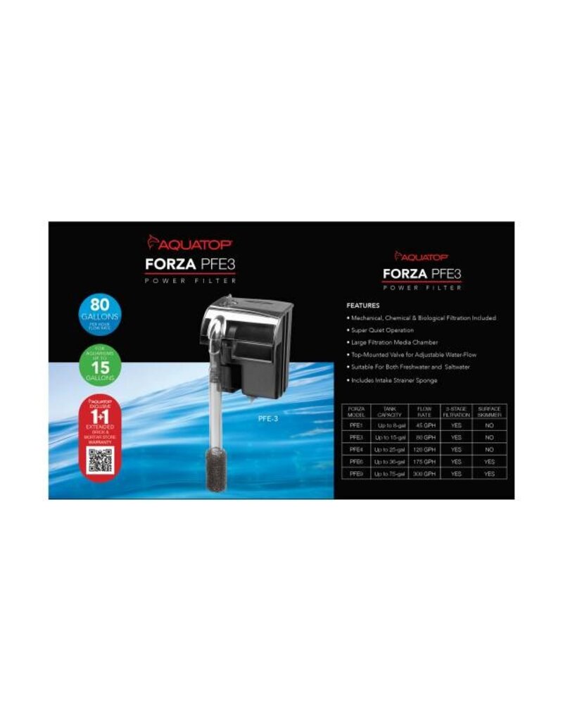 Aquatop Forza Hang On Power Filter 15-25 Gallon