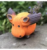 Huggle Hounds Huggle Hounds Ruff-Tex Latex Ball Moose Dog Toy 5 In