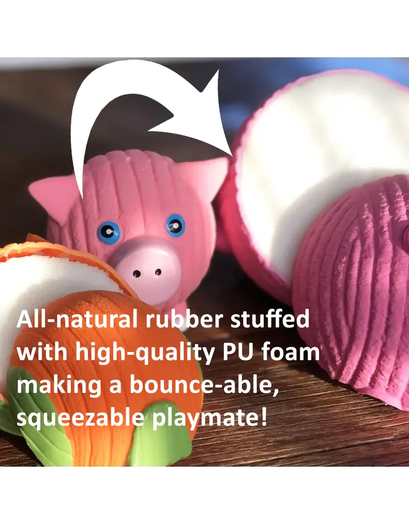 Huggle Hounds Huggle Hounds Ruff-Tex Latex Ball Moose Dog Toy 5 In