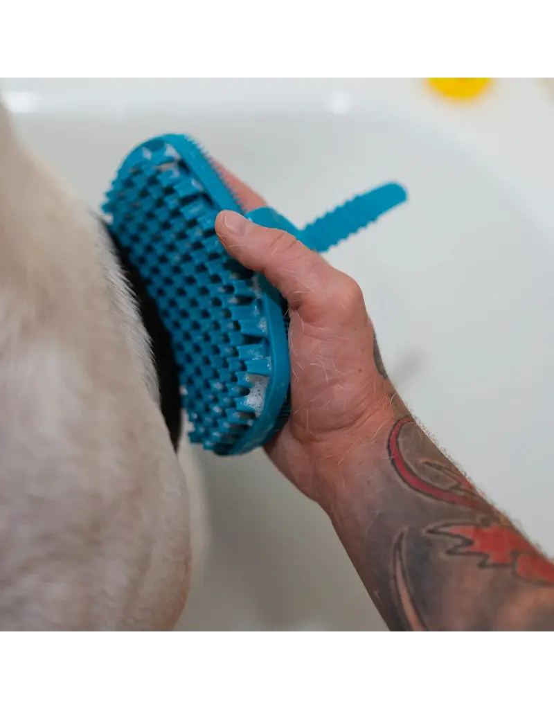 Messy Mutts Messy Mutts Dog Grooming Brush Blue