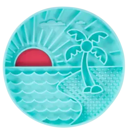 Messy Mutts Messy Mutts Therapeutic Interactive Lick Bowl Teal Beach