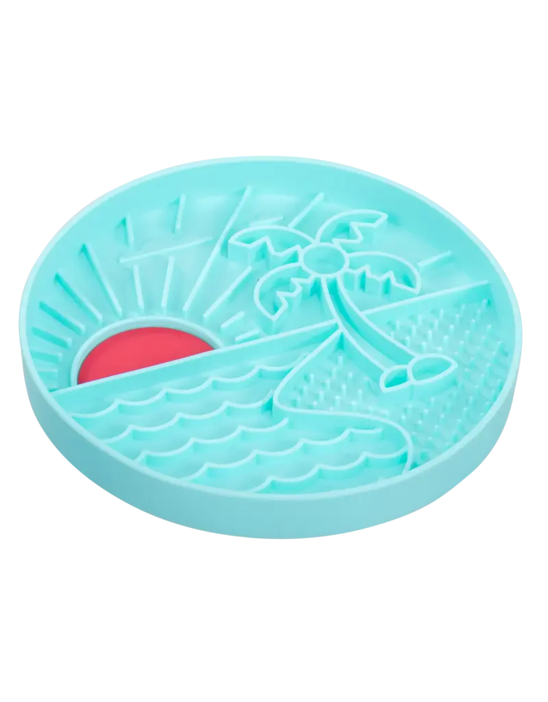 Messy Mutts Messy Mutts Therapeutic Interactive Lick Bowl Teal