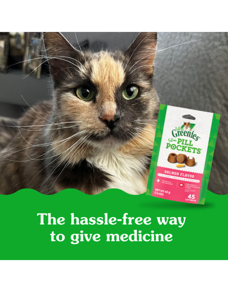 Greenies Greenies Pill Pockets Feline Salmon Flavor Cat Treats