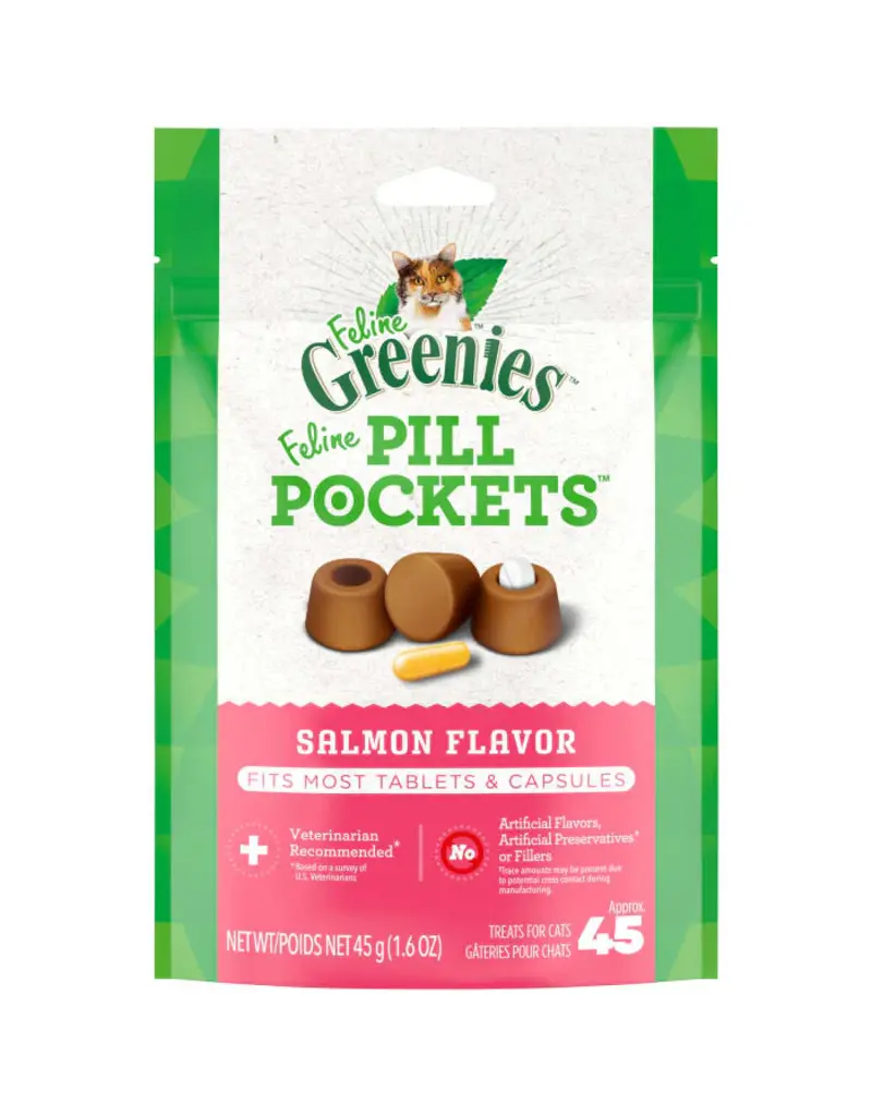 Greenies Greenies Pill Pockets Feline Salmon Flavor Cat Treats