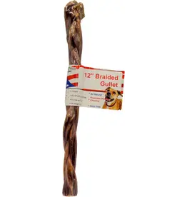 Best Buy Bones Nature's Own Braided Gullet Dog Chew 12 In