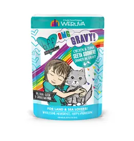 BFF BFF OMG Seeya Sooner Tuna & Chicken in Gravy Cat Food 2.8 Oz pouch