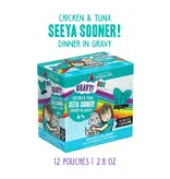 BFF BFF OMG Seeya Sooner Tuna & Chicken in Gravy Cat Food 2.8 Oz pouch