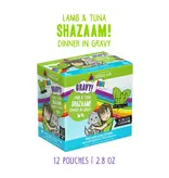 BFF BFF OMG  Shazaam Tuna & Lamb in Gravy Cat Food 2.8 Oz pouch