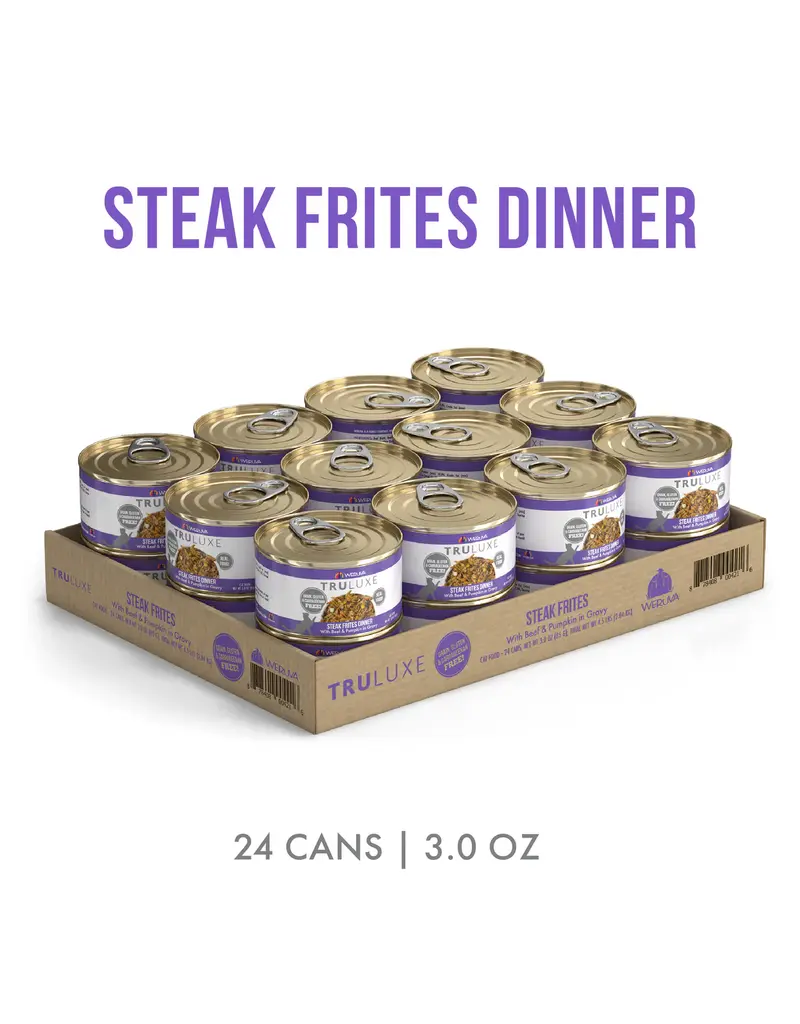 Weruva Weruva TruLuxe Steak Frites Beef & Pumpkin Cat Food 3 Oz can