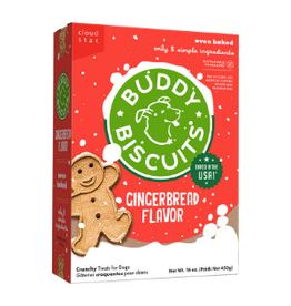 WHITEBRIDGE PET Holiday Biscuit Crunch Gingerbread Dog Treat 16Z